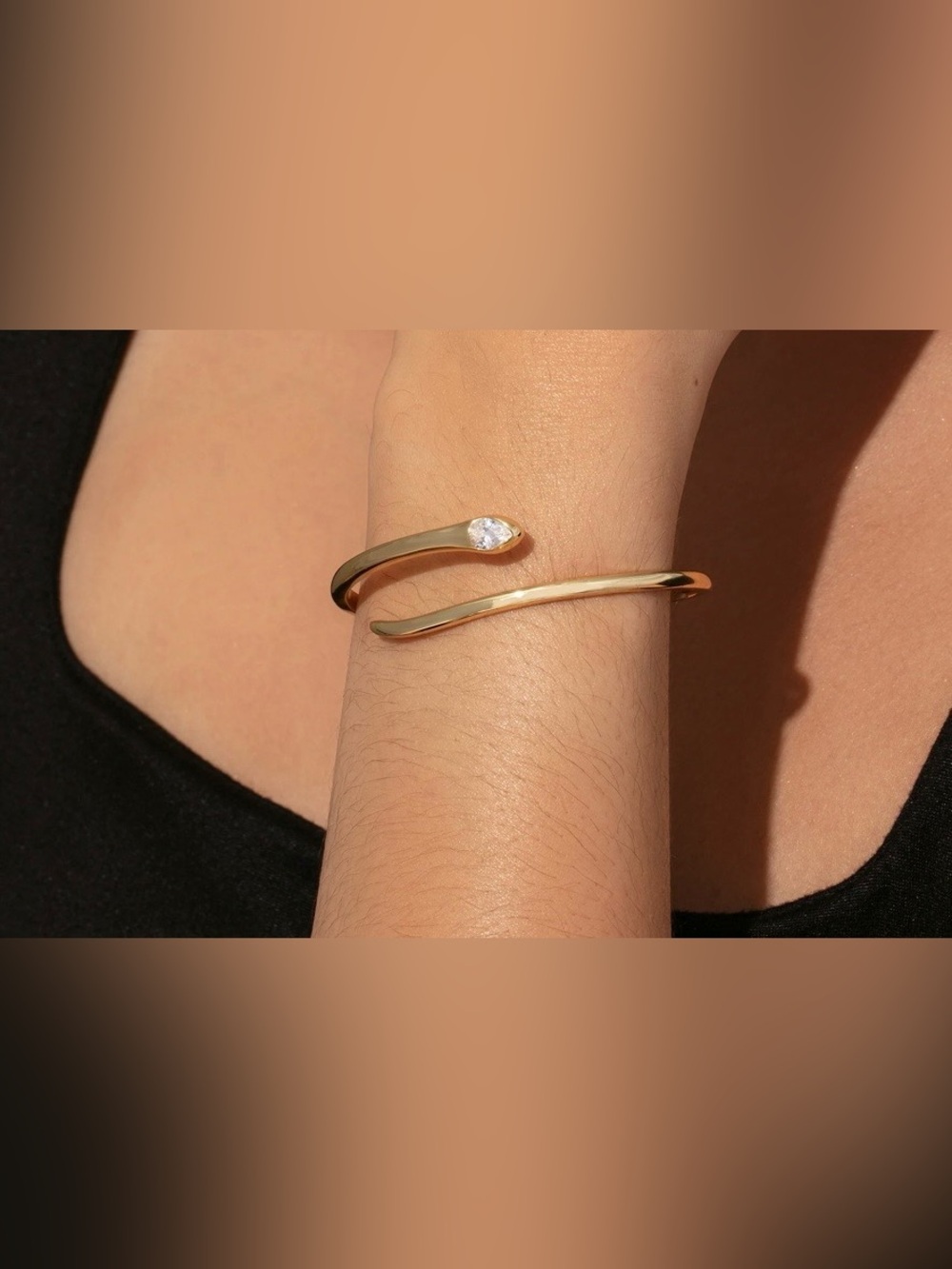 NEW Uncommon James Gold Snake Bracelet